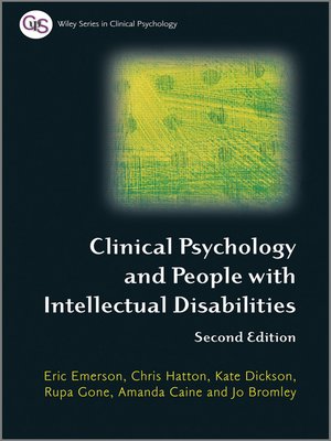 cover image of Clinical Psychology and People with Intellectual Disabilities